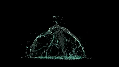 Water-back-splash Video stock 343872496