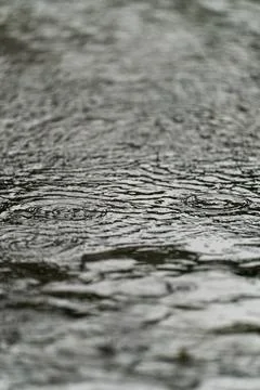 Water background after the rain in the street Stock Photos