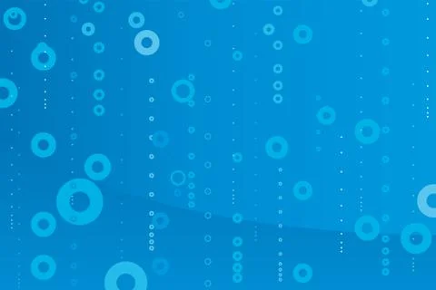 Water background with bubbles in blue tones. Stock Illustration