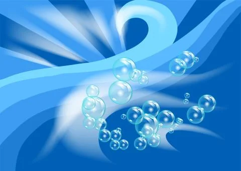 Water background Stock Illustration