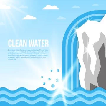 Water background illustration Stock Illustration