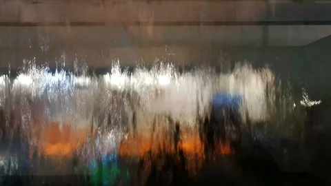 Water background in moving transparency Video stock 96124822