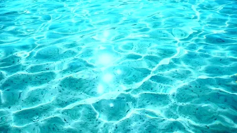 Water Background Shimmering Light Texture Pattern, Sea Swimming Destination Stock-Footage 83397924