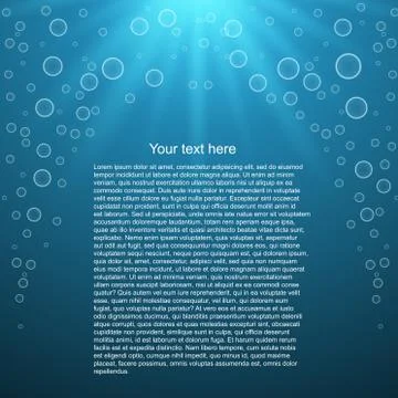 Water background with space for text. Vector illustration Stock Illustration