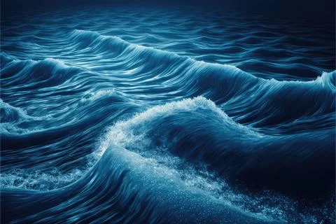 Water background, wave, transparent texture, Made by AI Stock Illustration