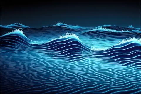 Water background, wave, transparent texture Stock Illustration