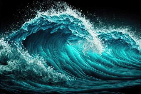 Water background, wave, transparent texture Stock Illustration