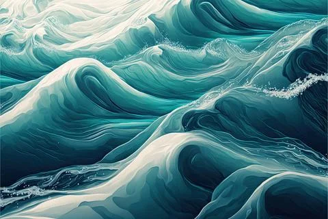 Water background, wave, transparent texture Stock Illustration