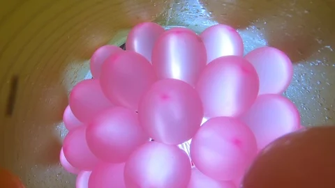Water ballons being filled up. Stock Footage 91816636