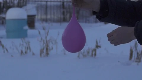 Water balloon slow motion Stock Footage 100894620