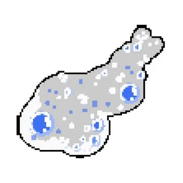 Water bath soap foam pixel art vector illustration Stock Illustration