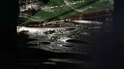 Water beats on pier Stock Footage 5165252