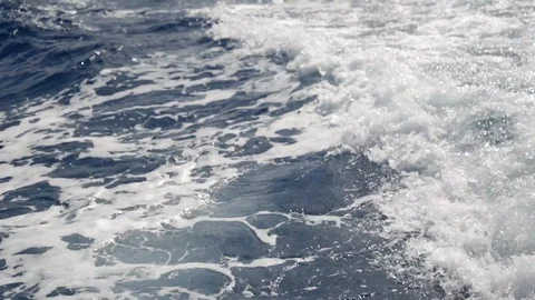 Water Behind The Boat Stock Footage 105221677