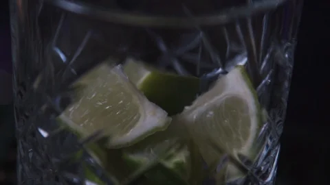 Water being poured on orange bits Stock Footage 90123887