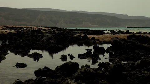 Water between rocks Stock Footage 73664731