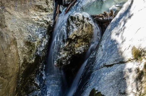 Water between rocks Stock Photos