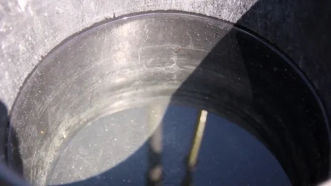 Water in a black bucket Stock-Footage 75271658