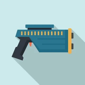 Water blaster icon, flat style Stock Illustration