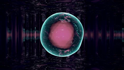 Water blob in dark corridor 4K UHD 60FPS 3D illustration Stock Footage 163542215