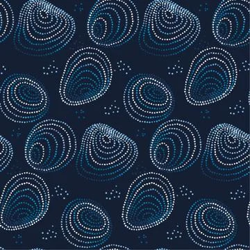 Water blue abstract seamless pattern inspired by natural stone shape. modern  스톡 일러스트