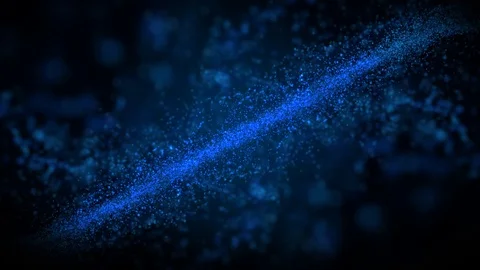 Water blue particles Stock Footage 105352519