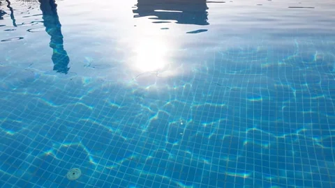 Water blue reflections Stock Footage 230095345