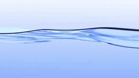 Water blue surface with smooth waves on a blue background Stock Footage 148172388