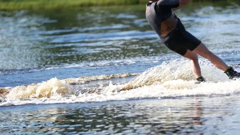 Water boarding Stock Footage 77767072