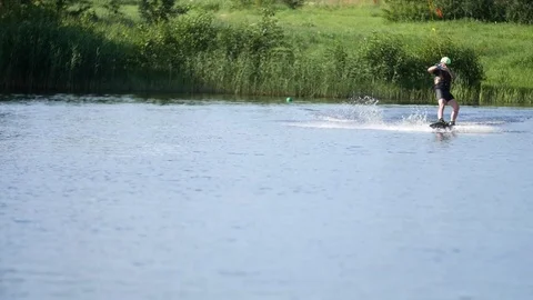 Water boarding Video stock 77767085