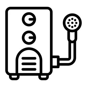Water boiler Vector Icon Design Illustration Illustrazione stock