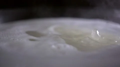 Water is boiling, closeup 스톡 동영상 64683689