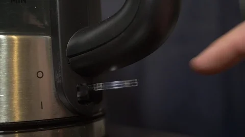Water boiling in electric kettle Stock Footage 101670394