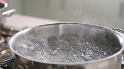 Water boiling Stock Footage