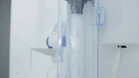 Water Boiling In Machine At Laboratory Stock Footage 173169890