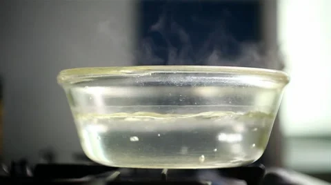 Water boiling in a saucepan Video stock 8552807