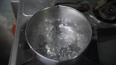 Water boilling Stock Footage 71362631
