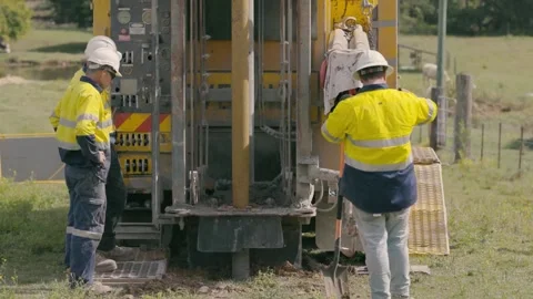 Water Bore Drilling 2 Video stock 158589164