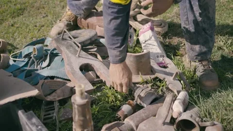 Water Bore Drilling bit Video stock 158589417