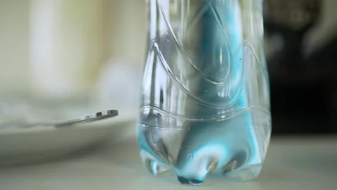 Water bottle close up macro Stock Footage 278469486