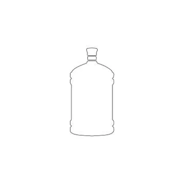 Water bottle. flat vector icon Stock Illustration