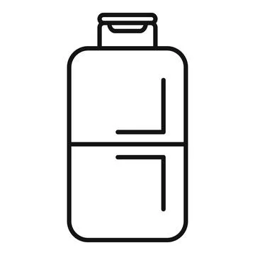 Water bottle icon representing drinking and hydration 스톡 일러스트