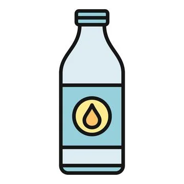 Water bottle icon showing hydration and beverage concept Stock Illustration