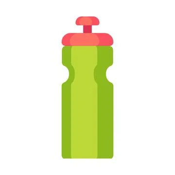 Water bottle icon symbolizing hydration, fitness, healthy lifestyle, outdoor Stock Illustration