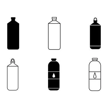 Water bottle icon vector Stock Illustration