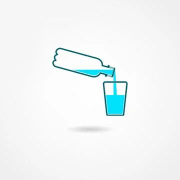 Water bottle Stock Illustration
