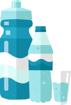 Water bottle pack vector icon isolated on white Stock Illustration