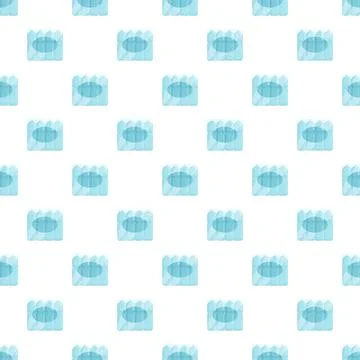 Water bottle packaging seamless pattern design Stock Illustration