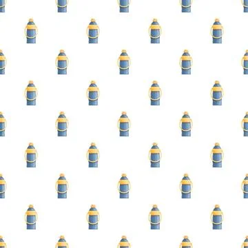 Water bottle repeating pattern for hydration concept background Stock Illustration