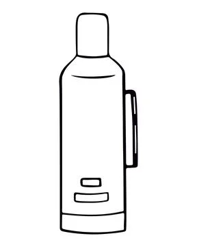 Water bottle, reusable eco-friendly tumbler for travel Stock Illustration