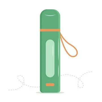 Water bottle, reusable eco-friendly tumbler for the gym or travel Stock Illustration